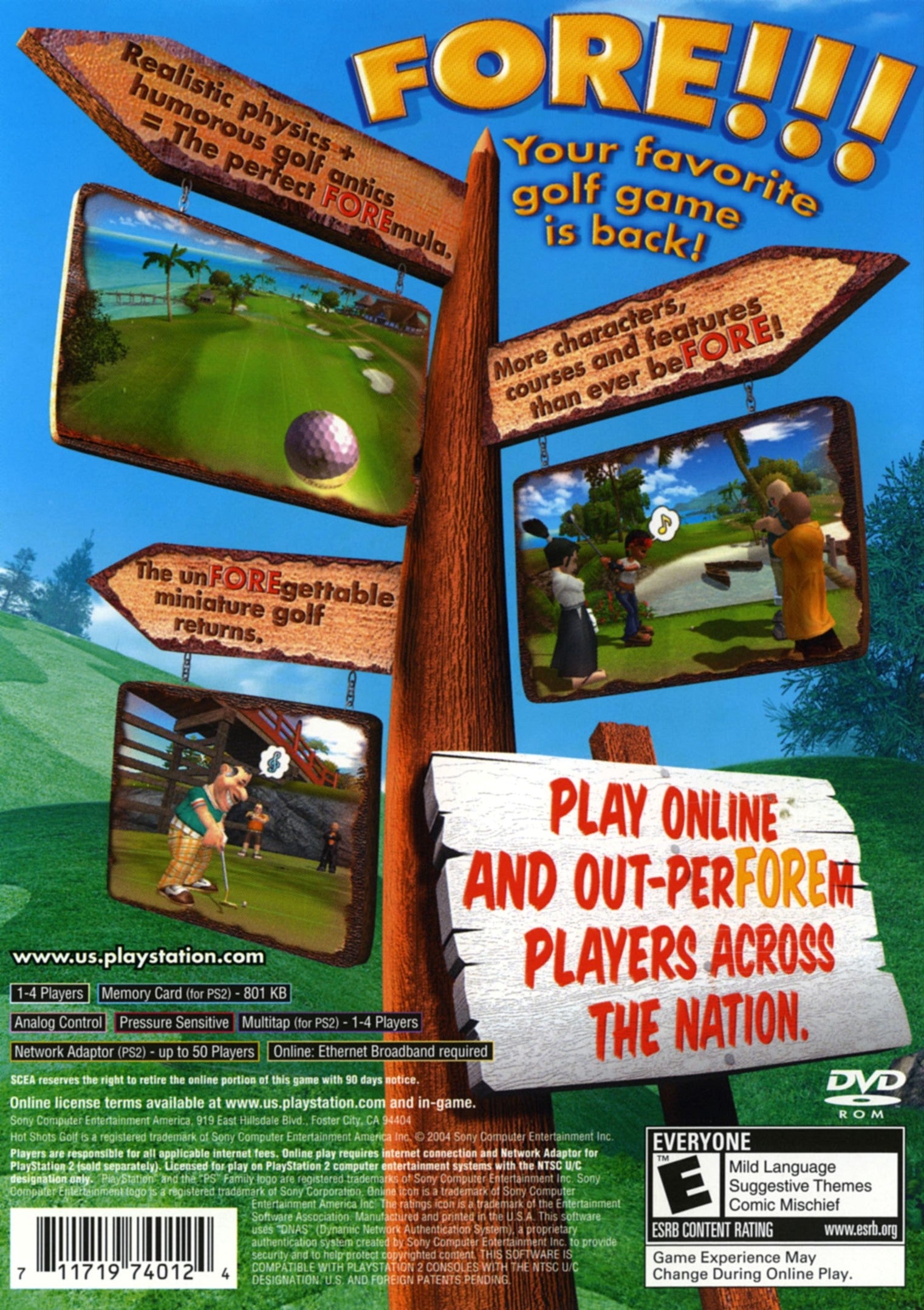 Hot Shots Golf Fore PS2 - Video Game - Used - CaveGamers - Image 2