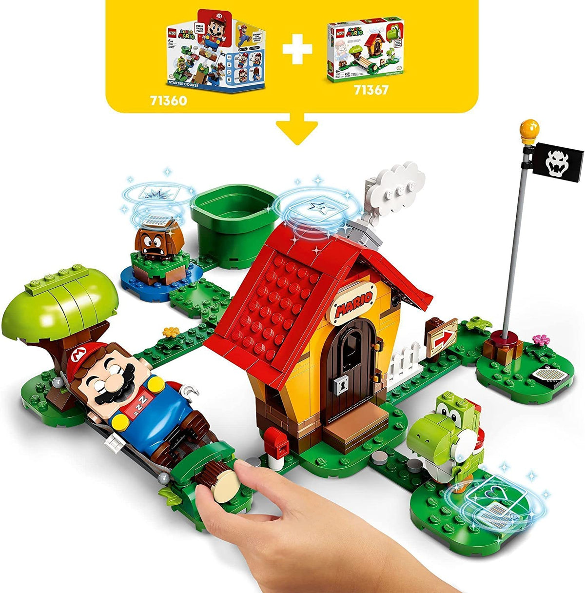 LEGO Super Mario House & Yoshi Expansion Set 71367 Building Sets - Toys - New - CaveGamers - Image 4