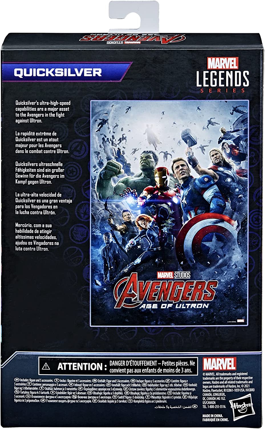 Quicksilver - Marvel Avengers: Age of Ultron Legends Series 6" Action Figure Action Figures - Toys - New - CaveGamers - Image 3