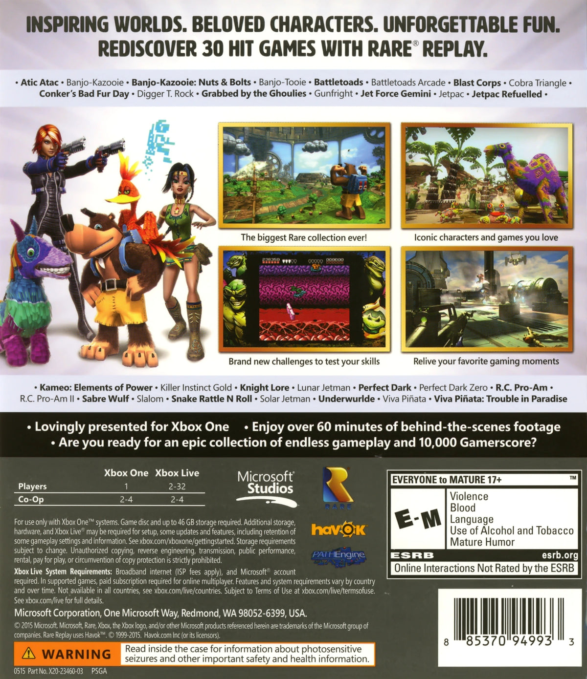 Rare Replay Xbox One - Video Game - Used - CaveGamers - Image 2