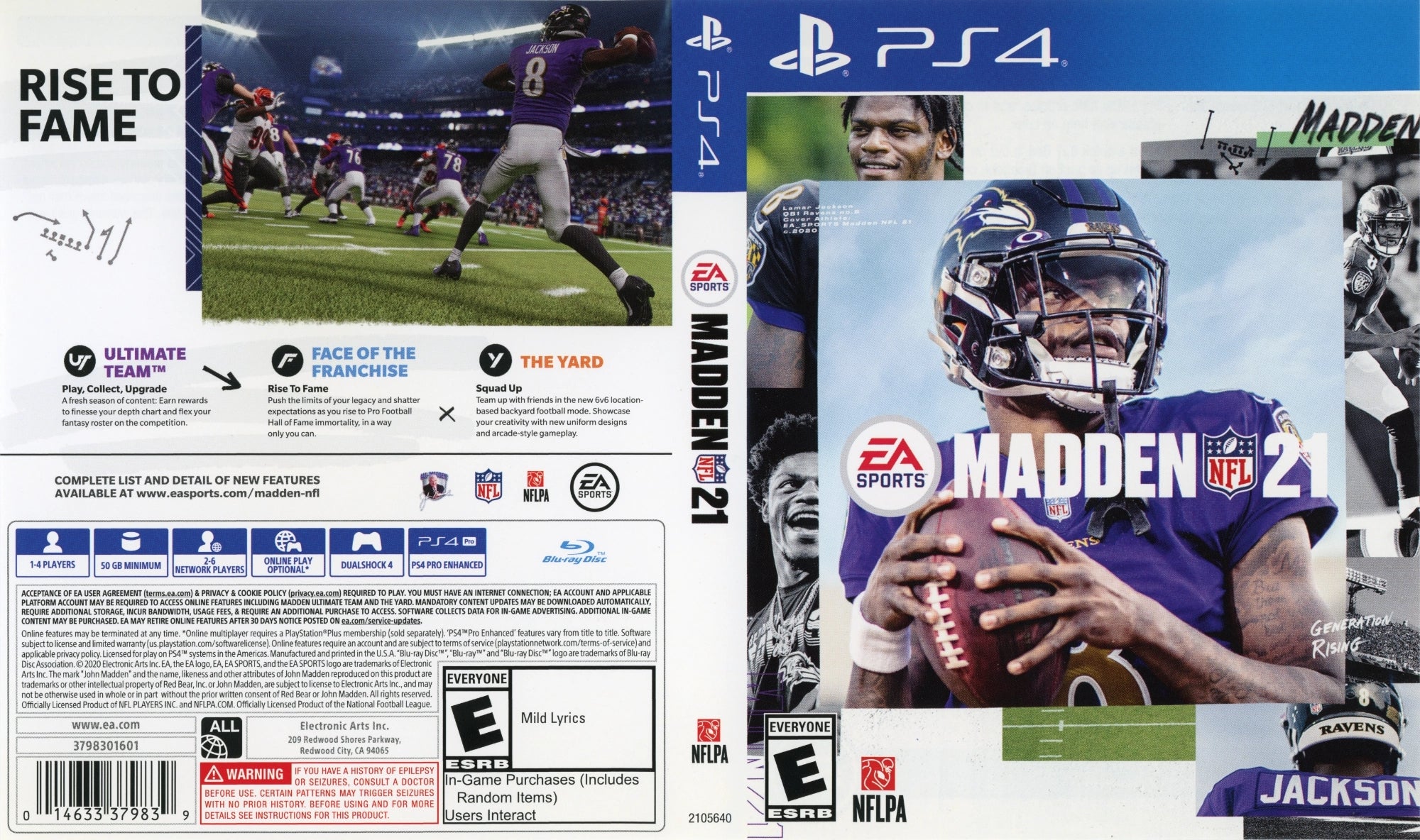 Madden NFL 21 PS4 - Video Game - Used - CaveGamers - Image 4