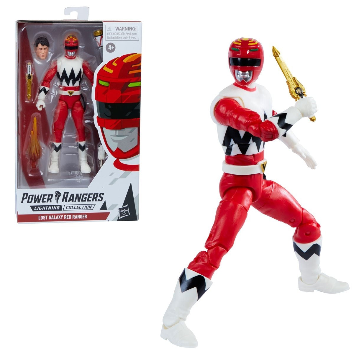 Power Rangers Lightning Collection Lost Galaxy Red Ranger 6" Action Figure Action Figures - Toys - New - CaveGamers - Image 4