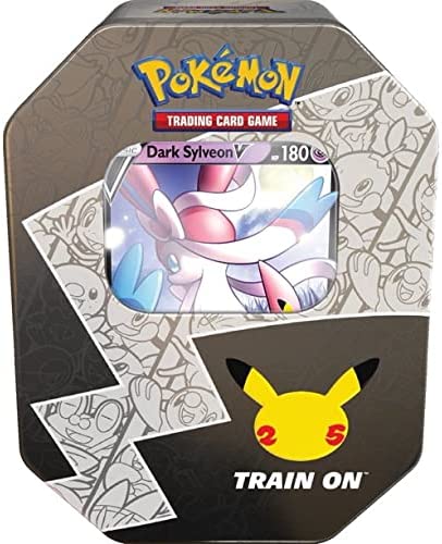 Pokemon TCG: 25th Anniversary Tin Dark Sylveon - Trading Card - New - CaveGamers