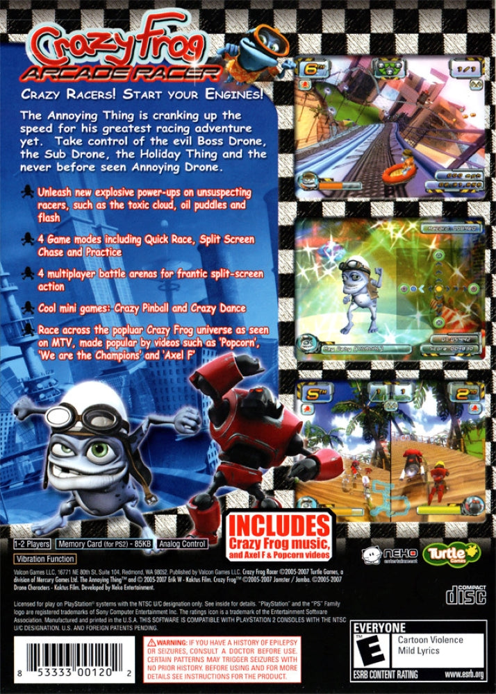 Crazy Frog Arcade Racer PS2 - Video Game - Used - CaveGamers - Image 2