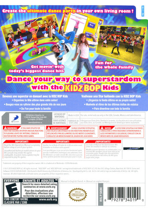 Kidz Bop Dance Party Wii - Video Game - Used - CaveGamers - Image 2