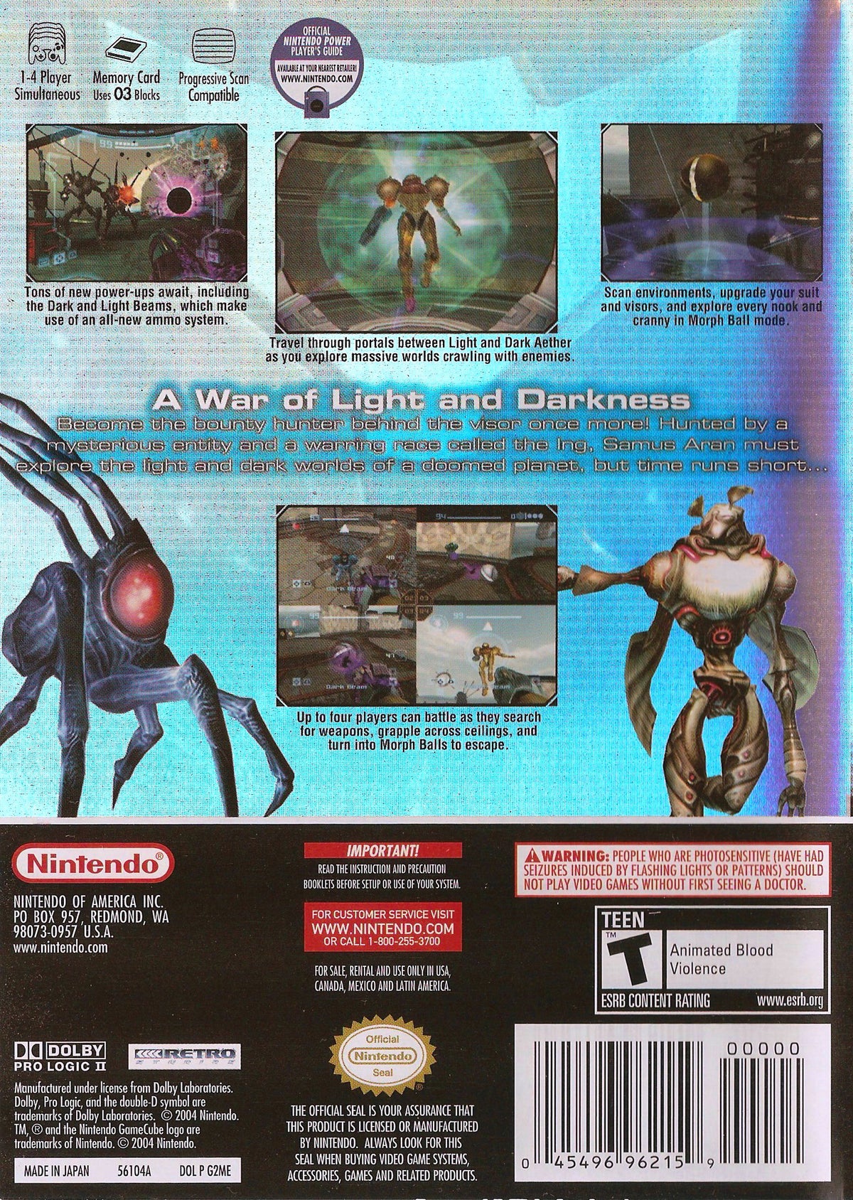 Metroid Prime 2: Echoes Bonus Disc GameCube - Video Game - Used - CaveGamers - Image 2
