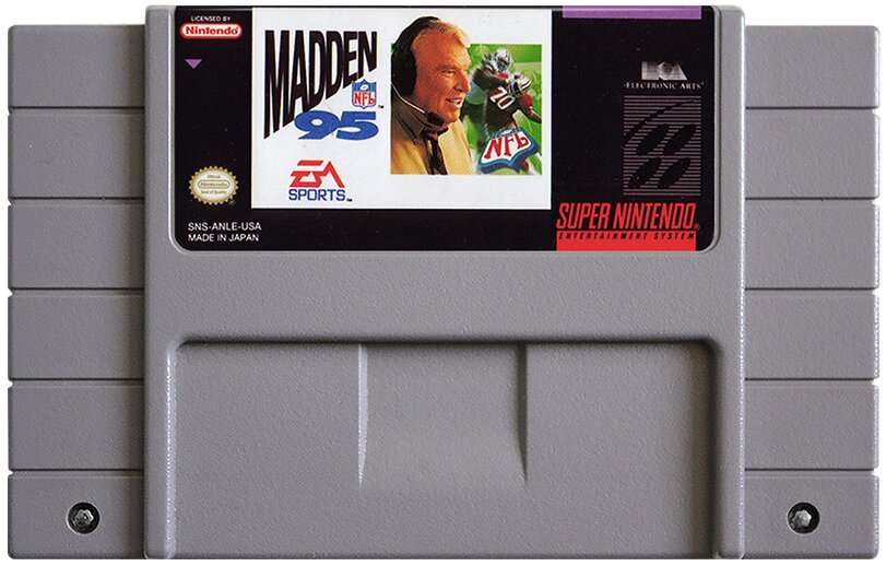 Madden NFL '95 SNES - Video Game - Used - CaveGamers - Image 3