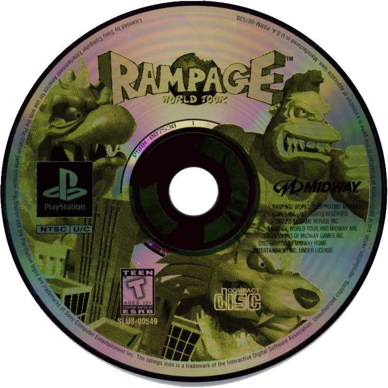 Rampage World Tour Playstation - Video Game - Used - CaveGamers - Image 3