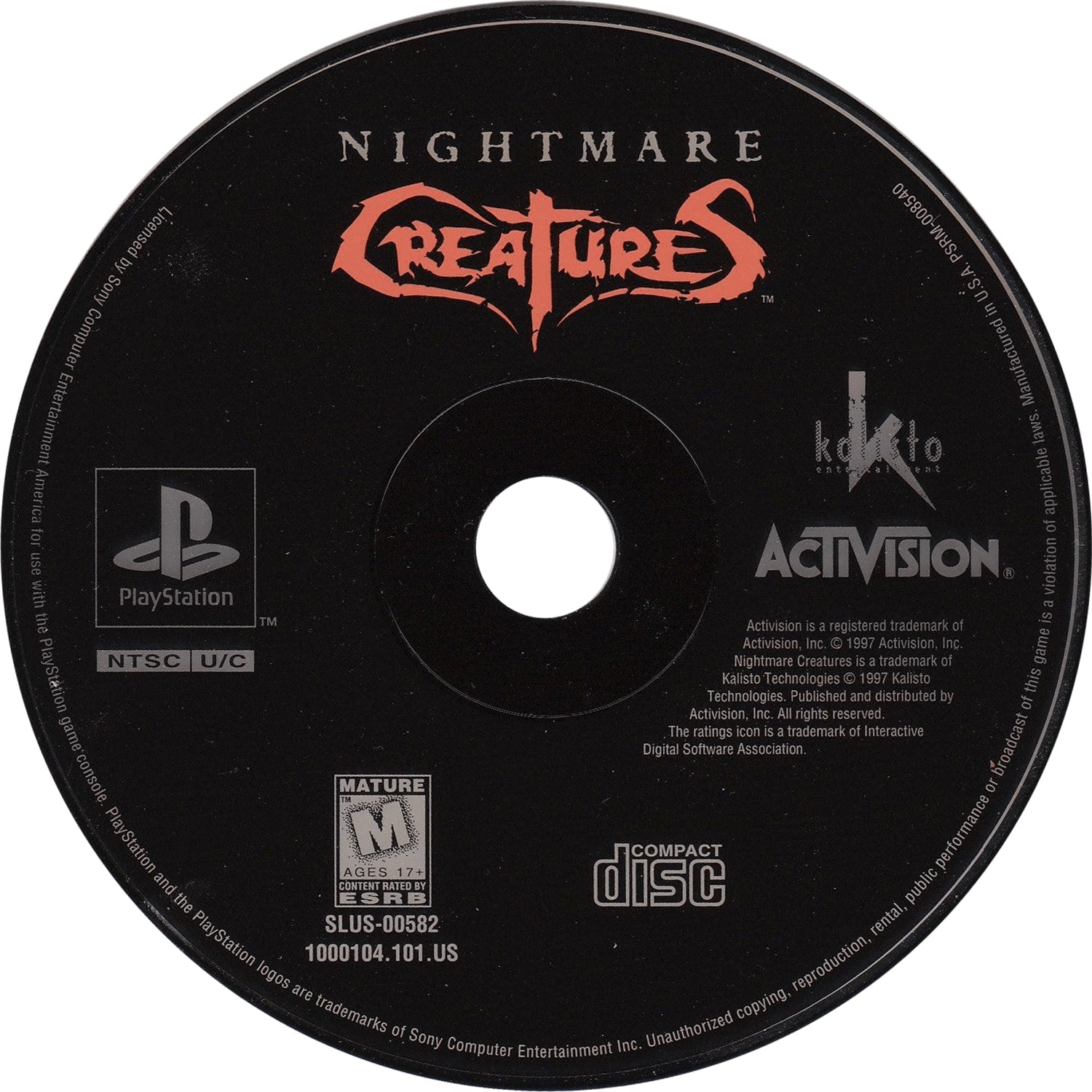 Nightmare Creatures Playstation - Video Game - Used - CaveGamers - Image 3