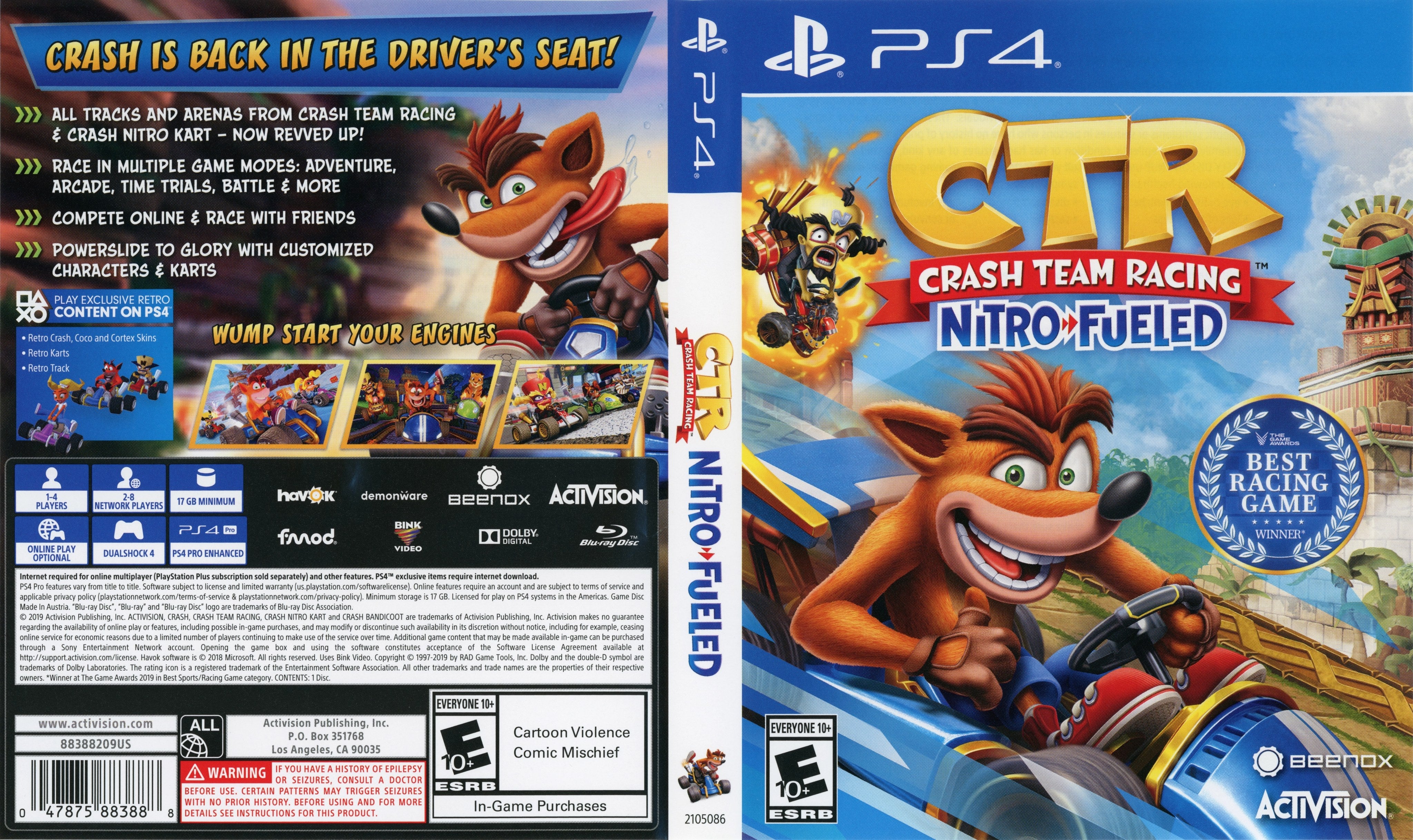 Crash Team Racing: Nitro-Fueled PS4 - Video Game - Used - CaveGamers - Image 6