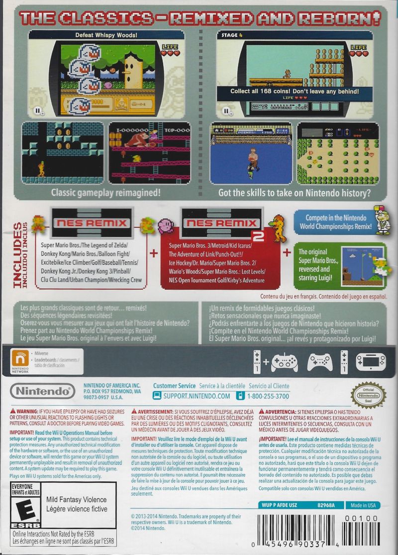 NES Remix Pack Wii U - Video Game - Used - CaveGamers - Image 2