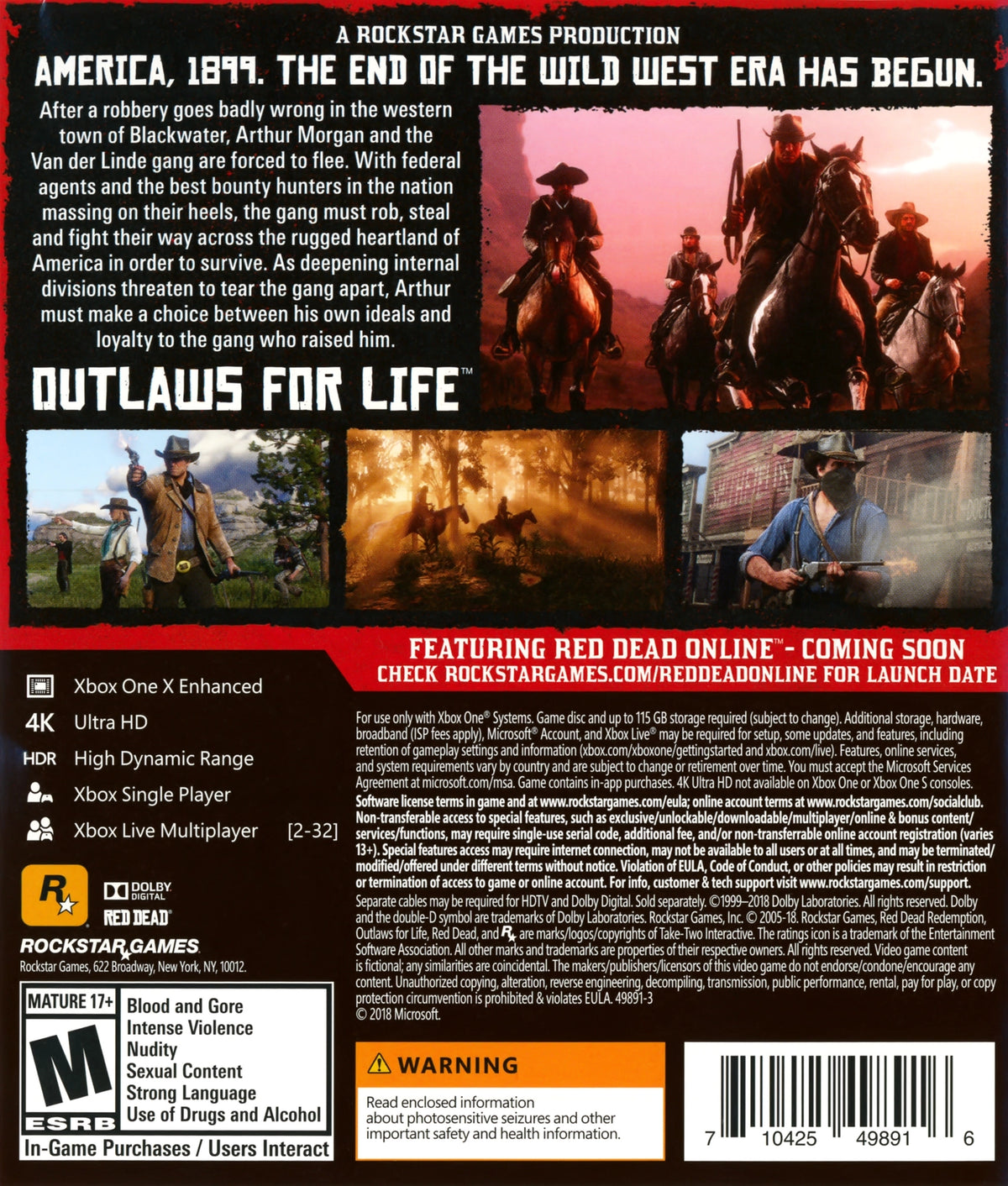 Red Dead Redemption II [2 Discs] Xbox One - Video Game - Used - CaveGamers - Image 2