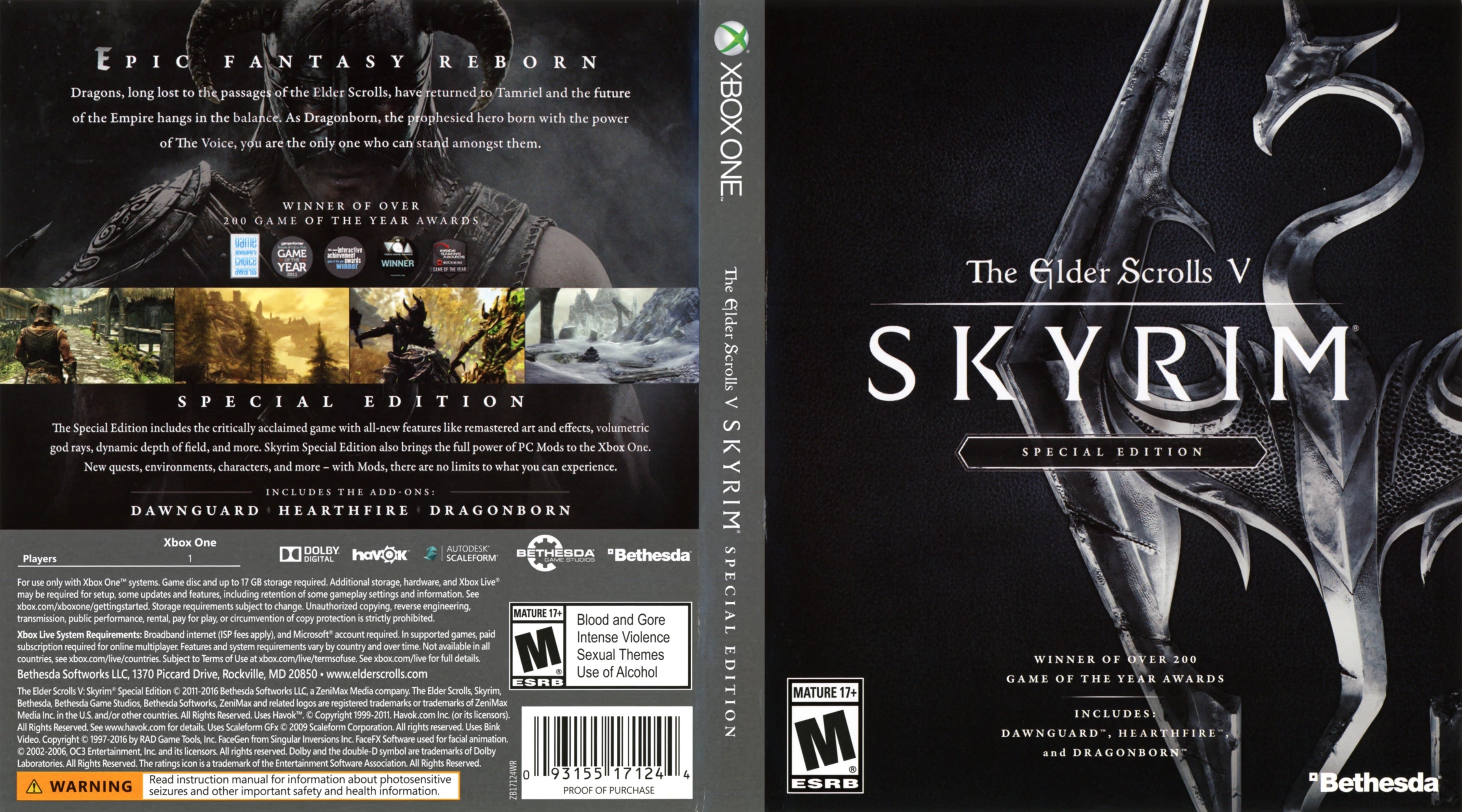 The Elder Scrolls V: Skyrim Special Edition Xbox One - Video Game - Used - CaveGamers - Image 4