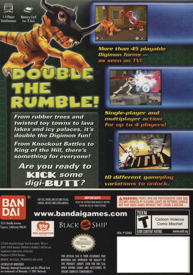 Digimon Rumble Arena 2 GameCube - Video Game - Used - CaveGamers - Image 2