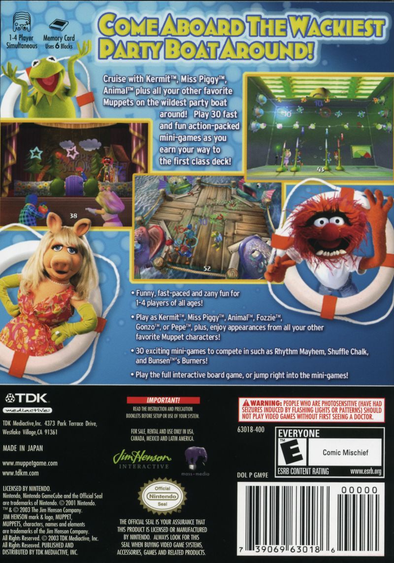 Muppets Party Cruise GameCube - Video Game - Used - CaveGamers - Image 2
