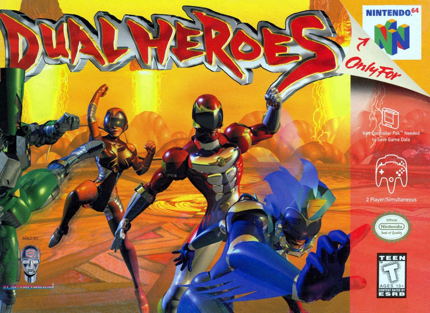 Dual Heroes N64 - Video Game - Used - CaveGamers