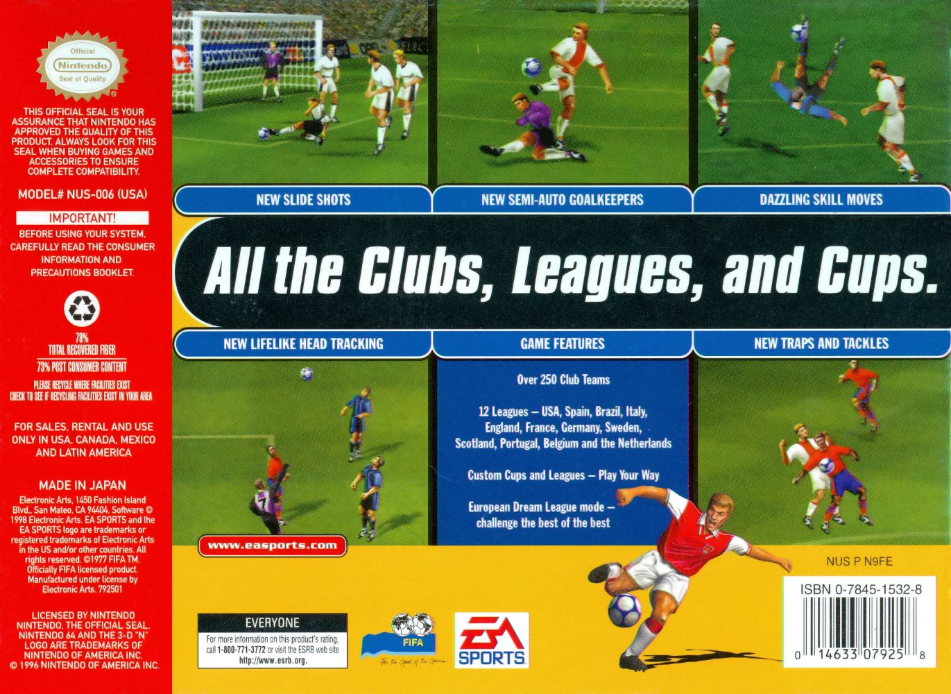 FIFA 99 N64 - Video Game - Used - CaveGamers - Image 2