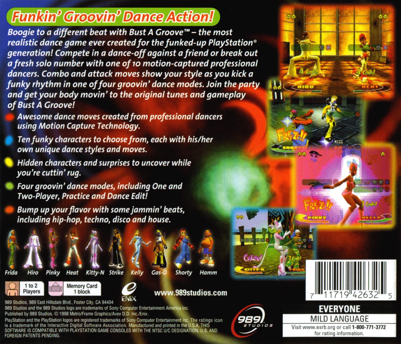 Bust A Groove Playstation - Video Game - Used - CaveGamers - Image 2