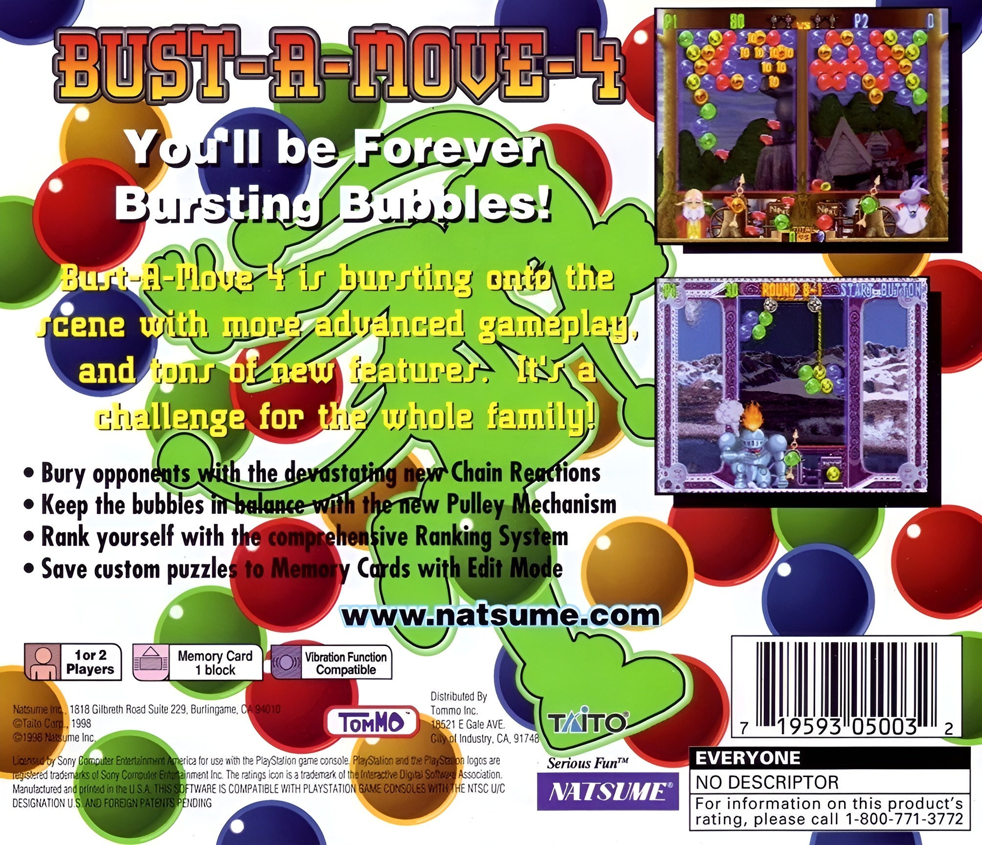 Bust-A-Move 4 Playstation - Video Game - Used - CaveGamers - Image 2