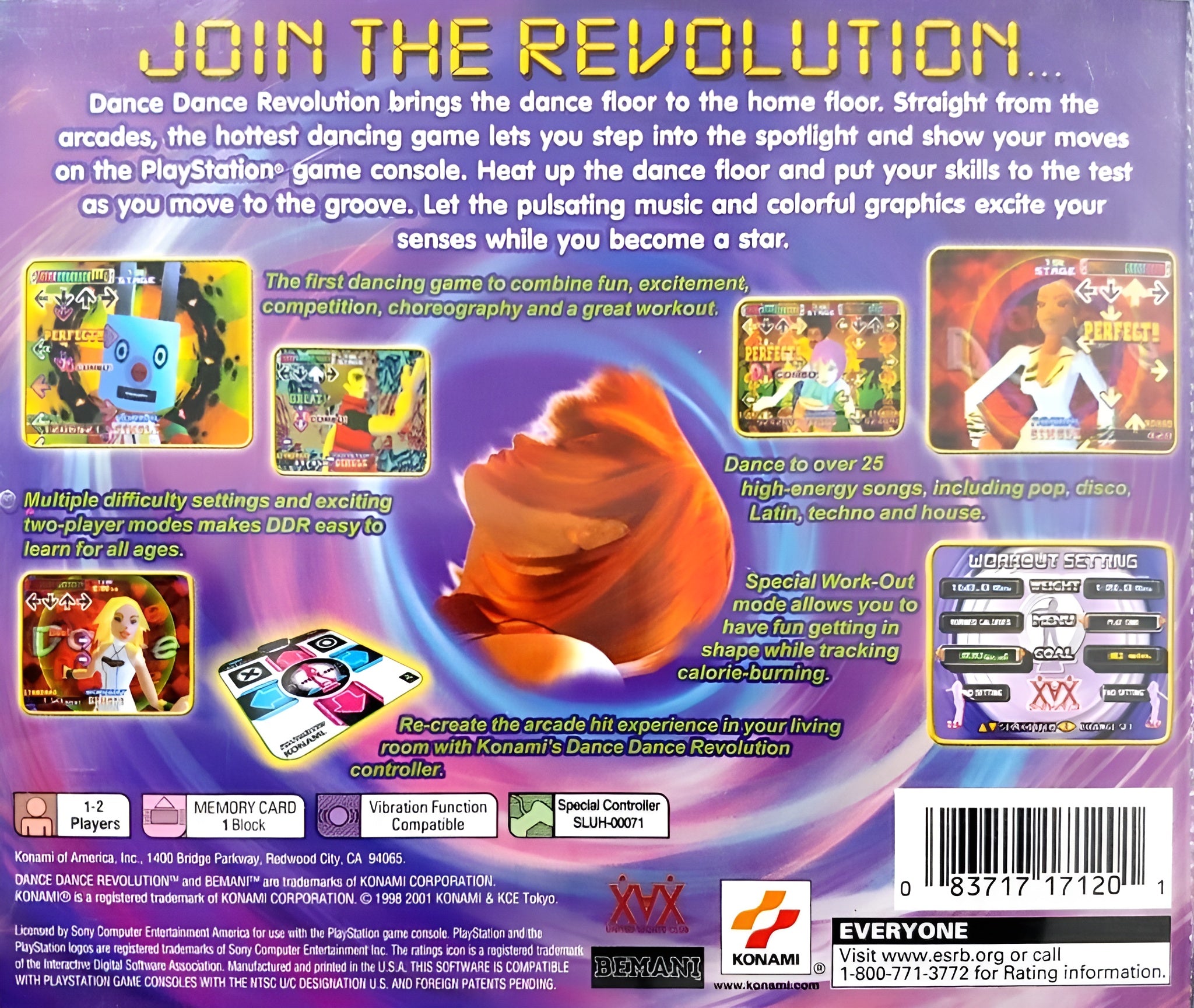 Dance Dance Revolution Playstation - Video Game - Used - CaveGamers - Image 2