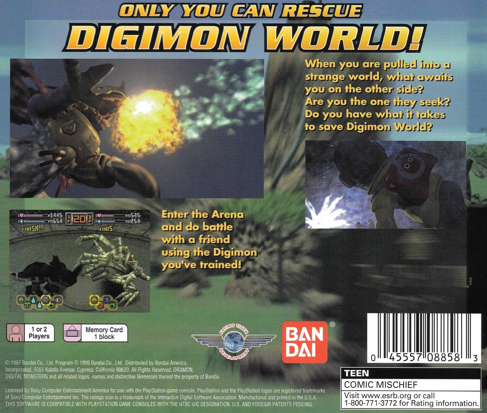 Digimon World Playstation - Video Game - Used - CaveGamers - Image 2