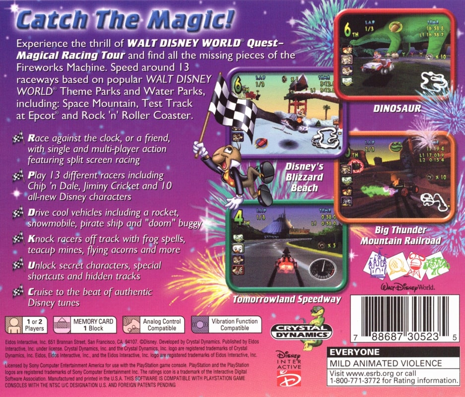 Walt Disney World Quest: Magical Racing Tour Playstation - Video Game - Used - CaveGamers - Image 2
