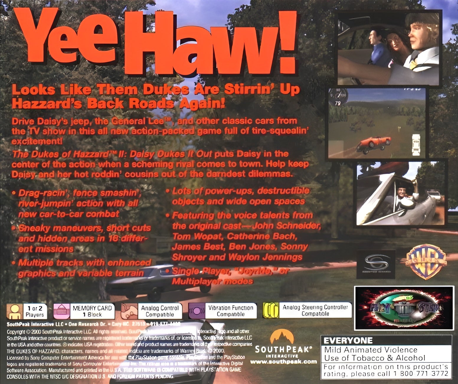Dukes of Hazzard II Daisy Dukes It Out Playstation - Video Game - Used - CaveGamers - Image 2