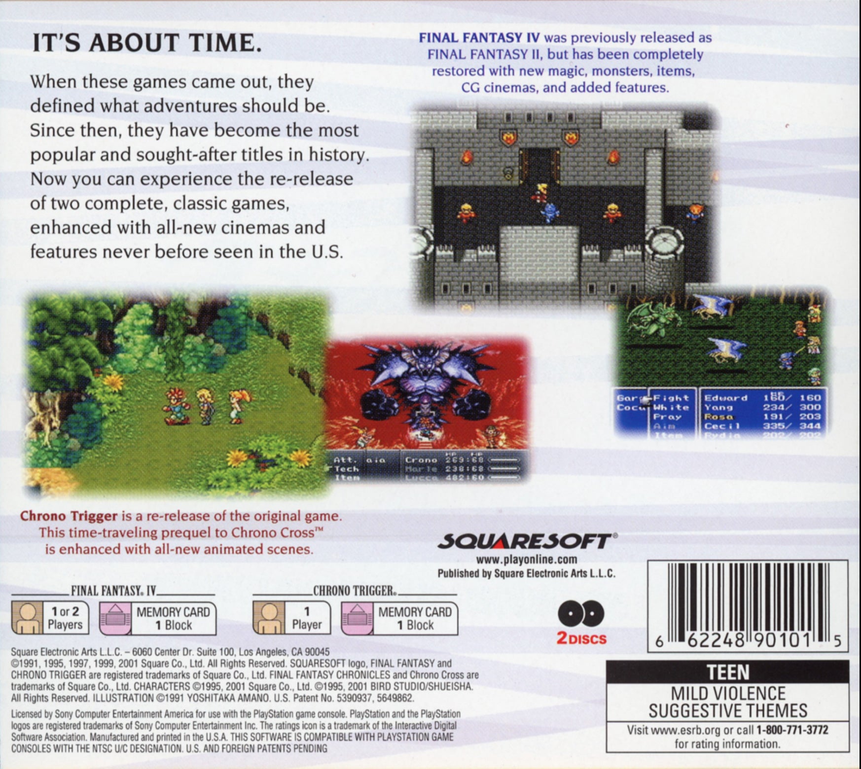 Final Fantasy Chronicles Playstation - Video Game - Used - CaveGamers - Image 2