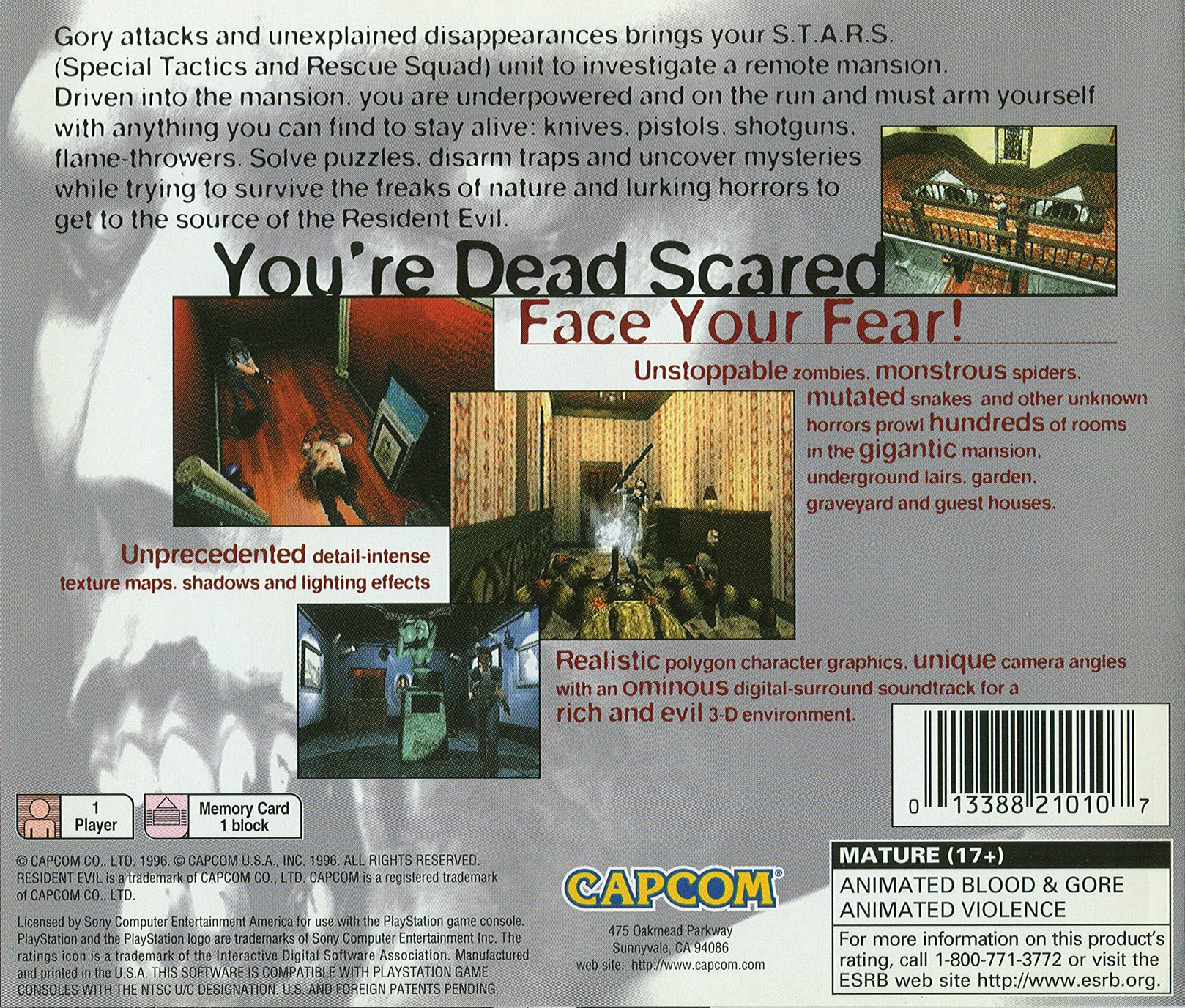 Resident Evil Playstation - Video Game - Used - CaveGamers - Image 2