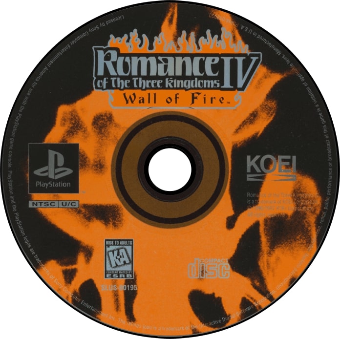 Romance of the Three Kingdoms IV Wall of Fire Playstation - Video Game - Used - CaveGamers - Image 3