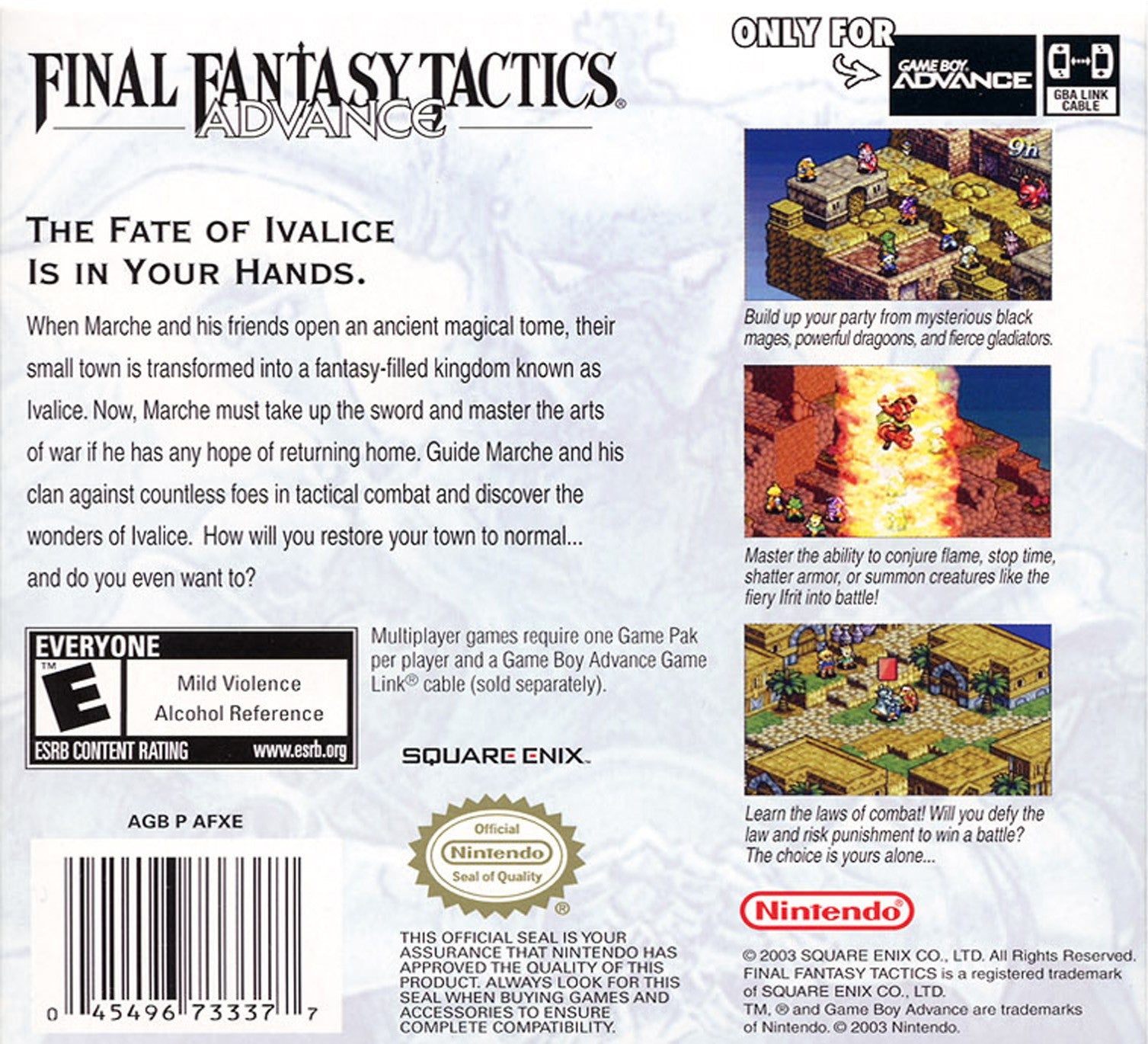 Final Fantasy Tactics Advance Game Boy Advance - Video Game - Used - CaveGamers - Image 2
