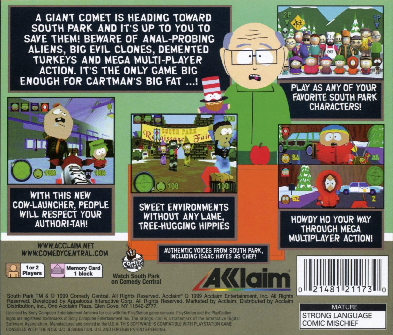 South Park Playstation - Video Game - Used - CaveGamers - Image 2