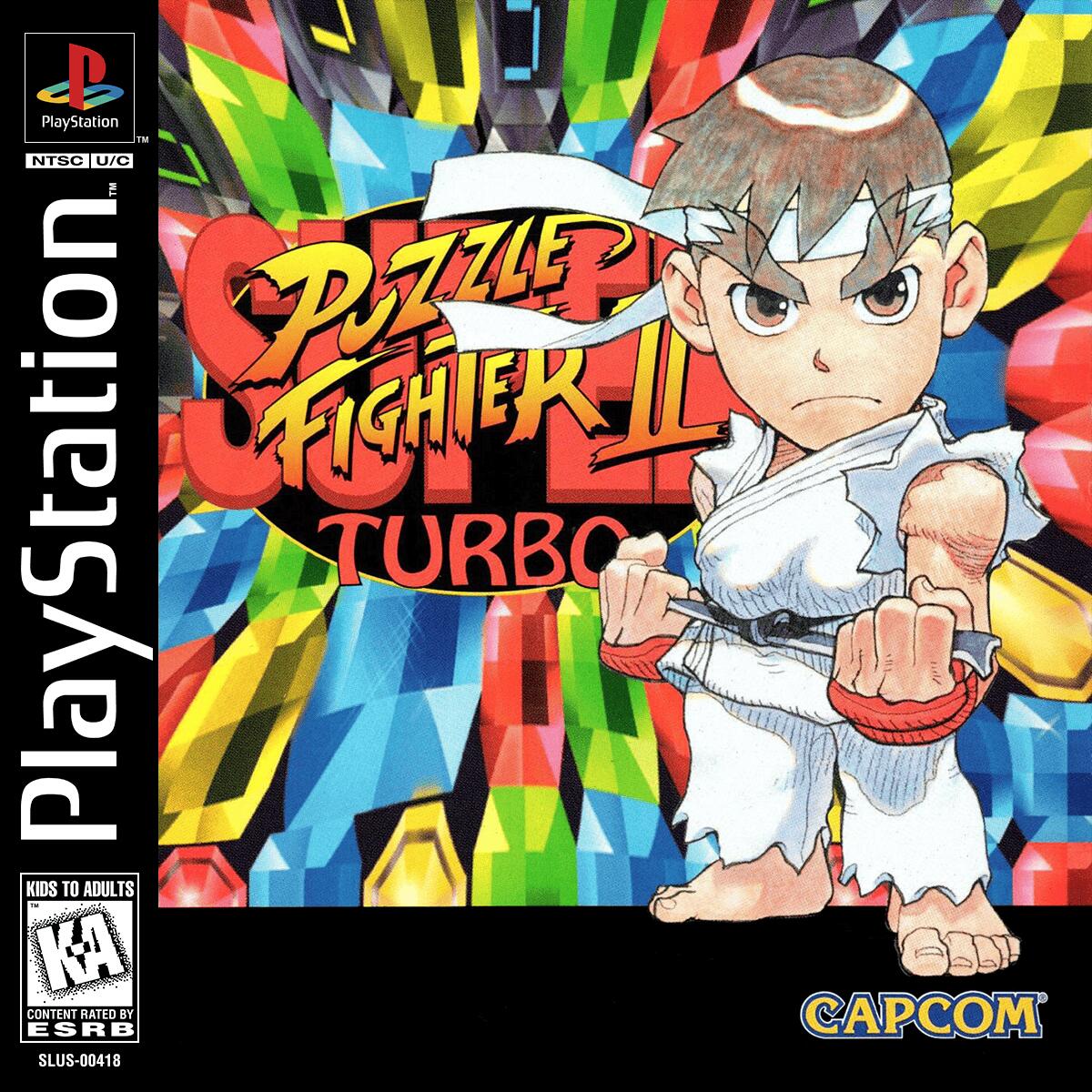 Super Puzzle Fighter II Turbo Playstation - Video Game - Used - CaveGamers