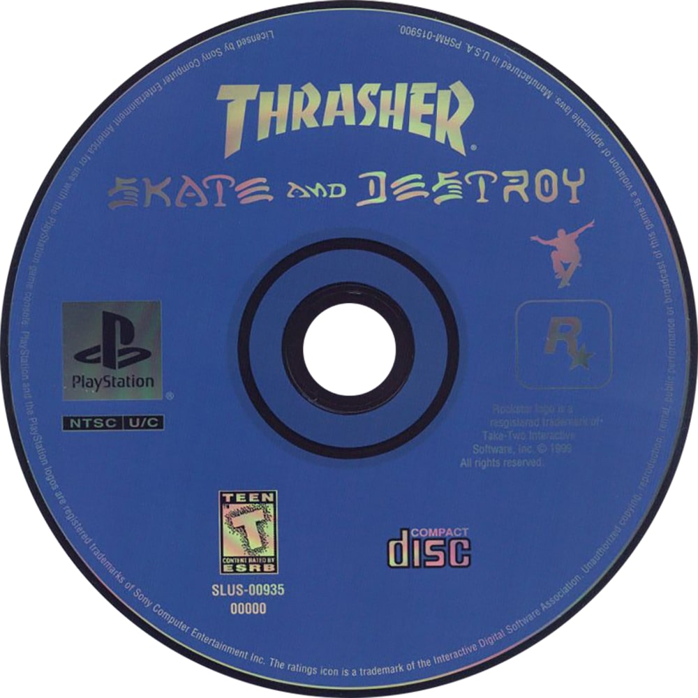 Thrasher Skate and Destroy Playstation - Video Game - Used - CaveGamers - Image 3
