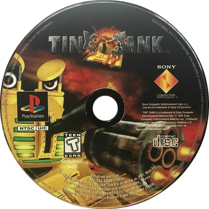 Tiny Tank Playstation - Video Game - Used - CaveGamers - Image 3