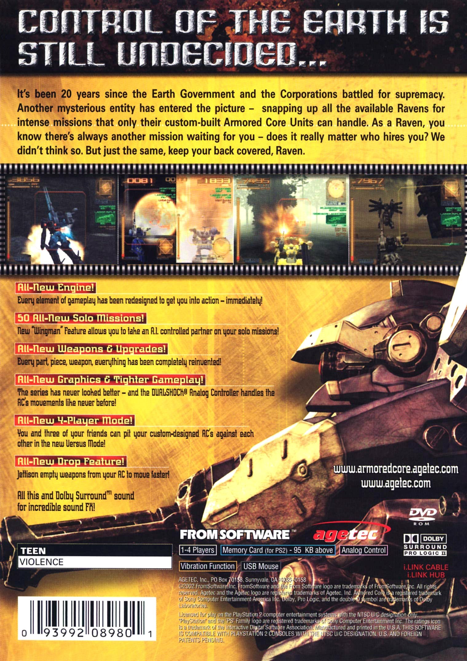 Armored Core 3 PS2 - Video Game - Used - CaveGamers - Image 2