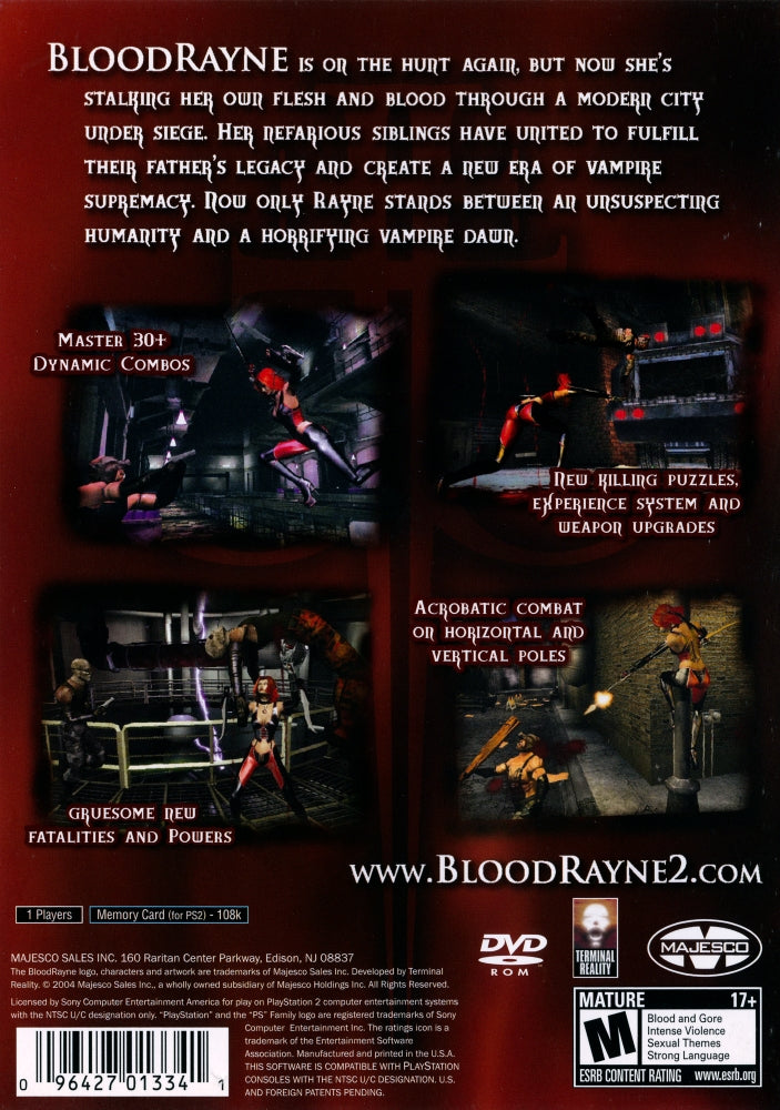 Bloodrayne 2 PS2 - Video Game - Used - CaveGamers - Image 2