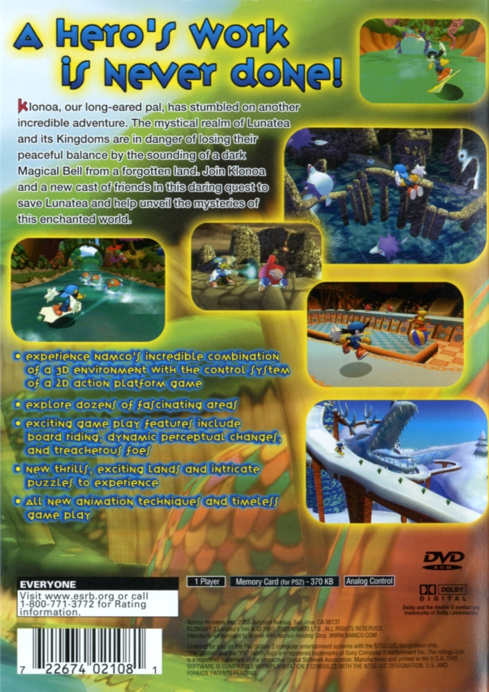 Klonoa 2 PS2 - Video Game - Used - CaveGamers - Image 2