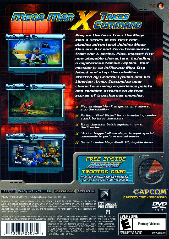 Mega Man X Command Mission PS2 - Video Game - Used - CaveGamers - Image 2