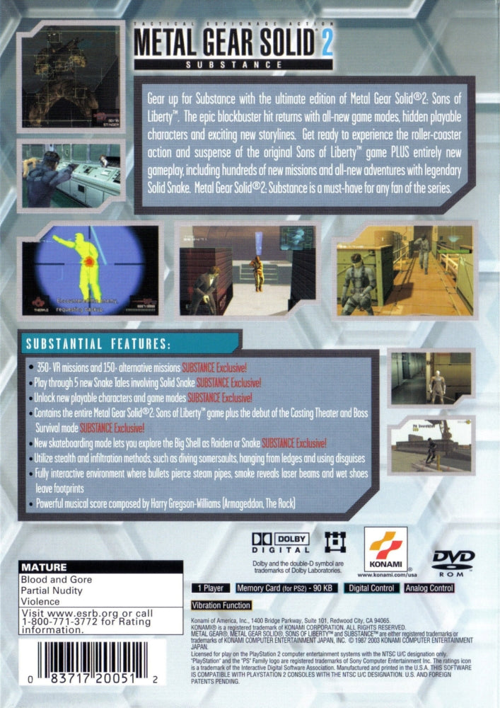 Metal Gear Solid 2 Substance