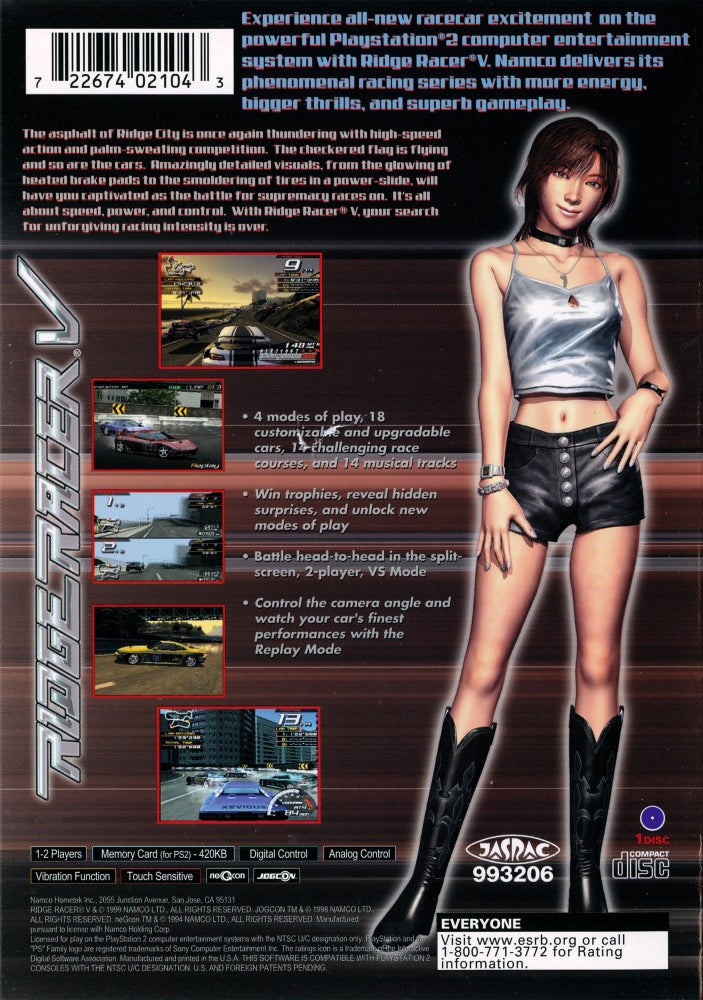 Ridge Racer V PS2 - Video Game - Used - CaveGamers - Image 2
