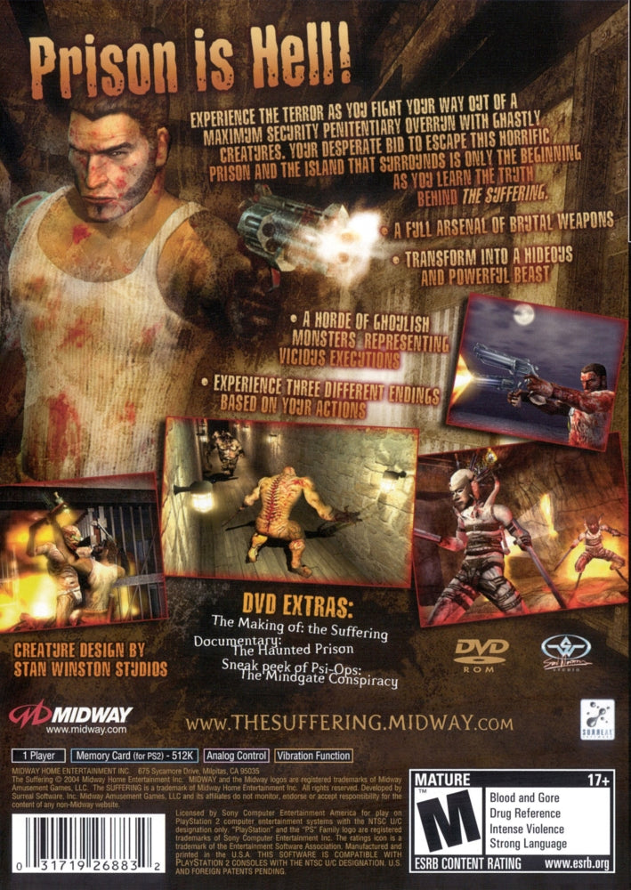 The Suffering PS2 - Video Game - Used - CaveGamers - Image 2