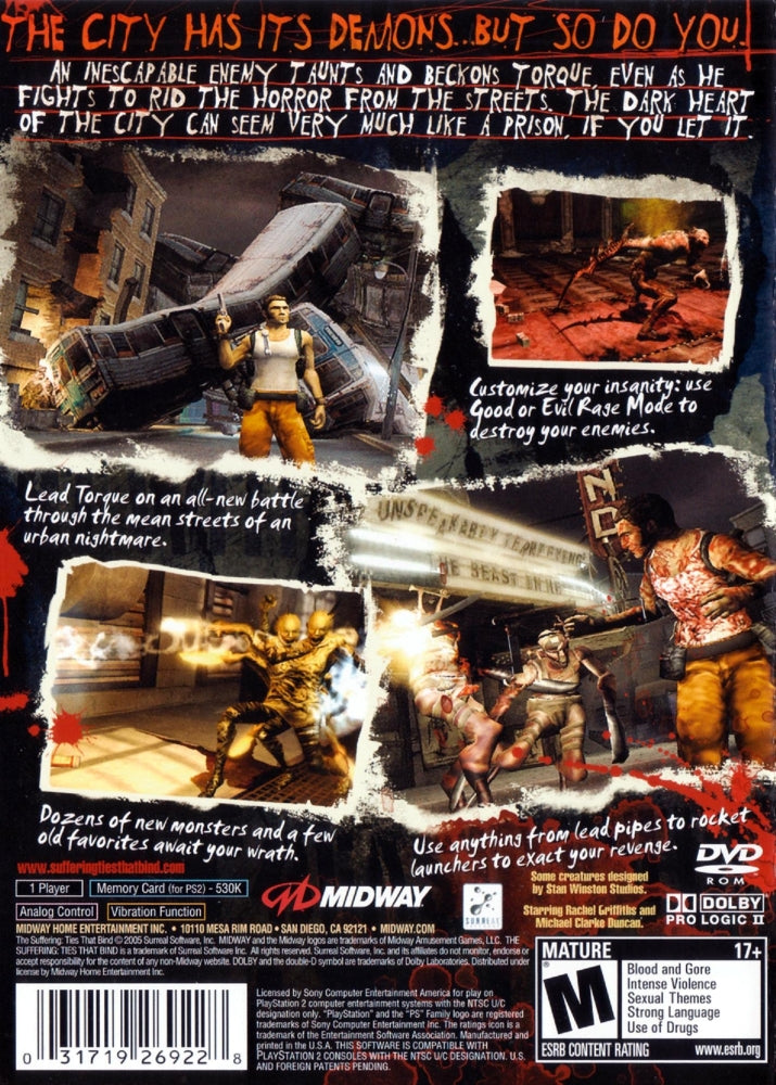 The Suffering Ties That Bind PS2 - Video Game - Used - CaveGamers - Image 2