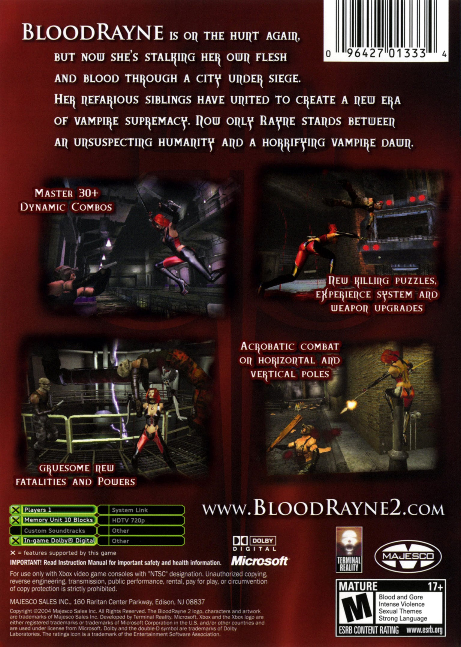 Bloodrayne 2 Xbox - Video Game - Used - CaveGamers - Image 2