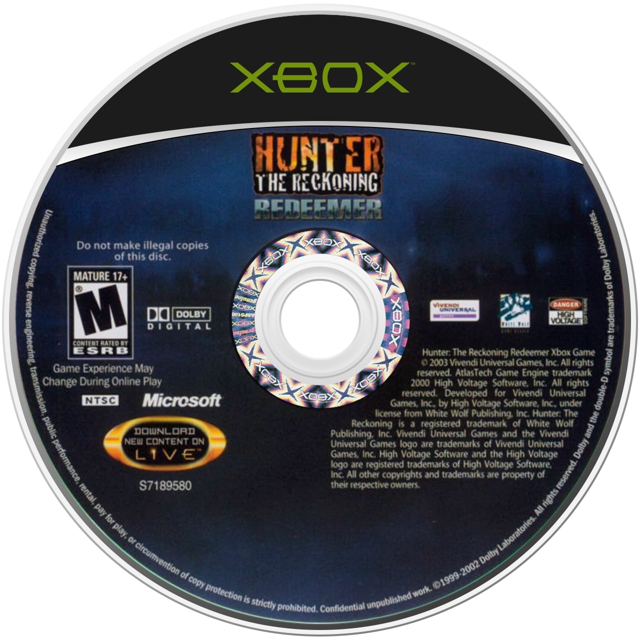 Hunter the Reckoning Redeemer Xbox - Video Game - Used - CaveGamers - Image 3