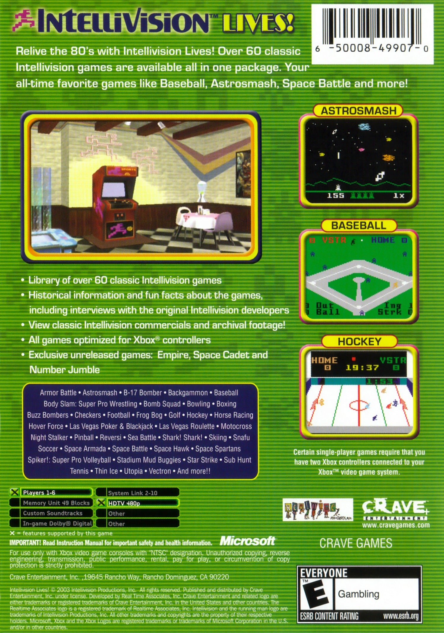 Intellivision Lives Xbox - Video Game - Used - CaveGamers - Image 2