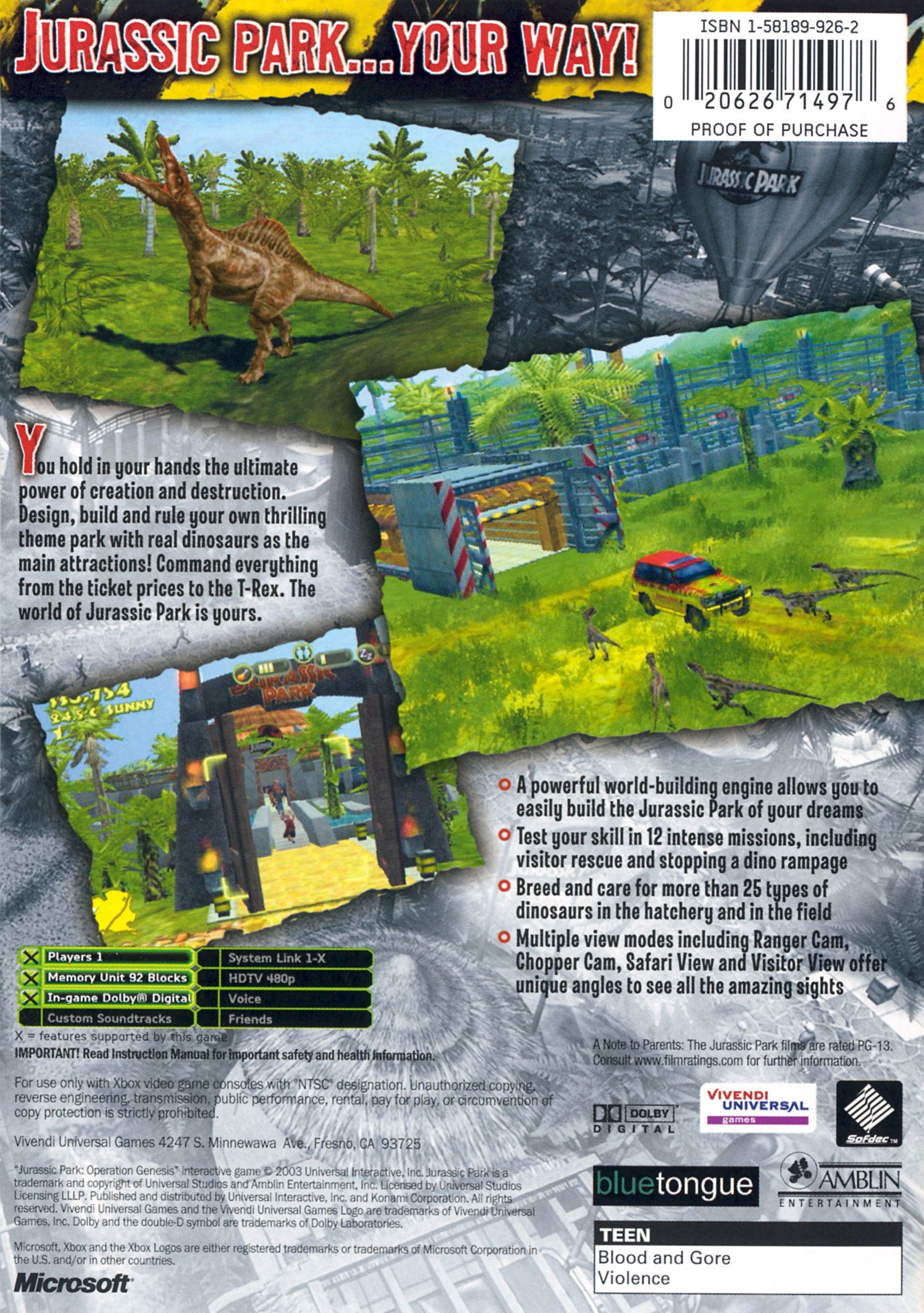 Jurassic Park Operation Genesis