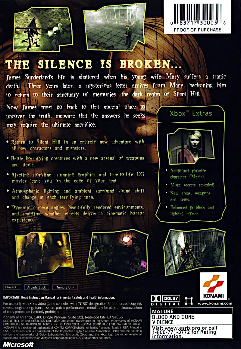 Silent Hill 2 Xbox - Video Game - Used - CaveGamers - Image 2