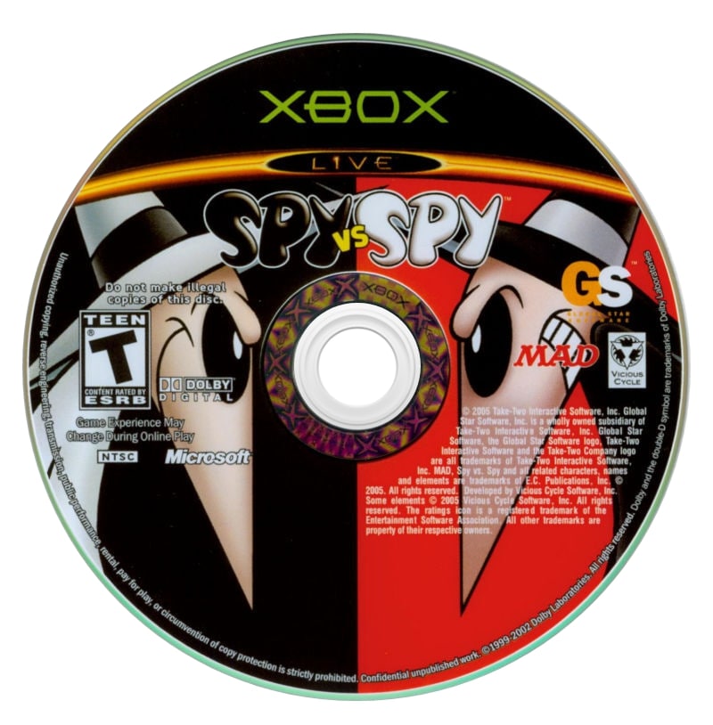 Spy vs. Spy Xbox - Video Game - Used - CaveGamers - Image 3
