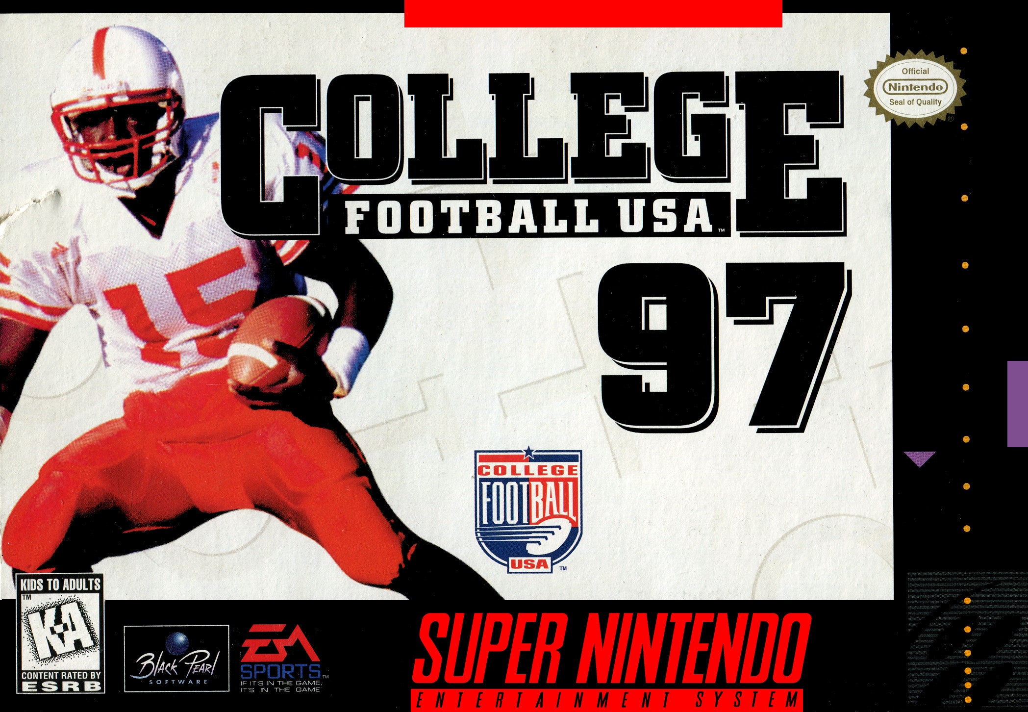 College Football USA 97 SNES - Video Game - Used - CaveGamers